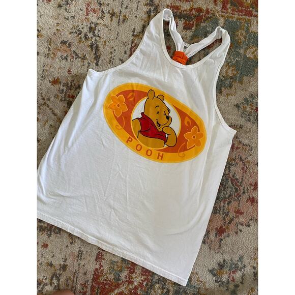 Vintage 90's Racerback Winnie the Pooh Swim Coverup Tanktop One Size OS - Picture 6 of 6